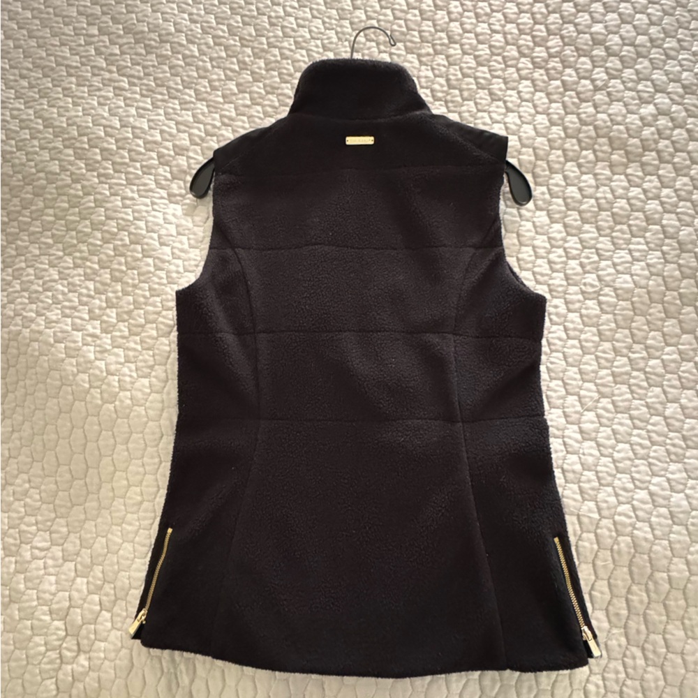 NEW! Lilly Pulitzer Skyden Suede Sherpa Reversible Vest Black SMALL $258 NWOT - Picture 6 of 9